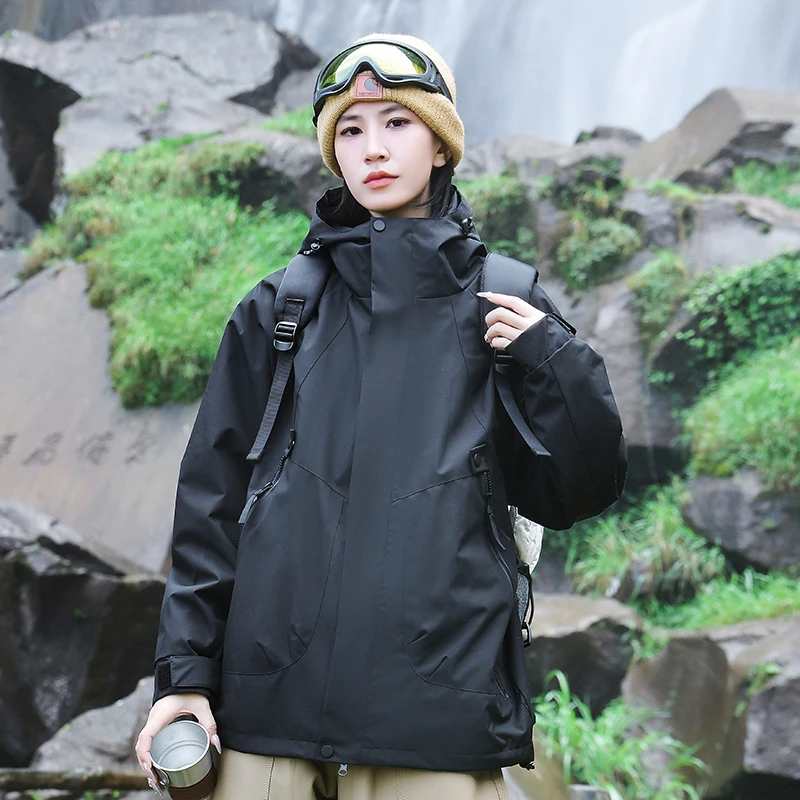 VANCAMEL/西域骆驼三合一冲锋外套2024新款秋冬风衣外套防水大码