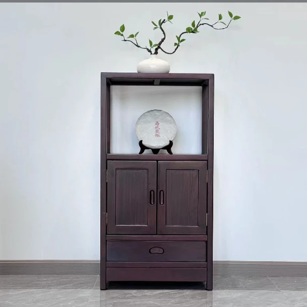 新中式茶水柜置物架92书架置物架