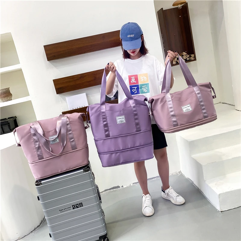 韩版多功能轻便大容量旅行包包女手提袋外行李包待产包学生健身包