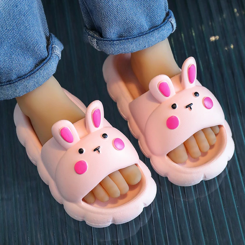 儿童拖鞋女童夏季新款2024女孩家居室内防滑可爱卡通拖鞋浴室女款