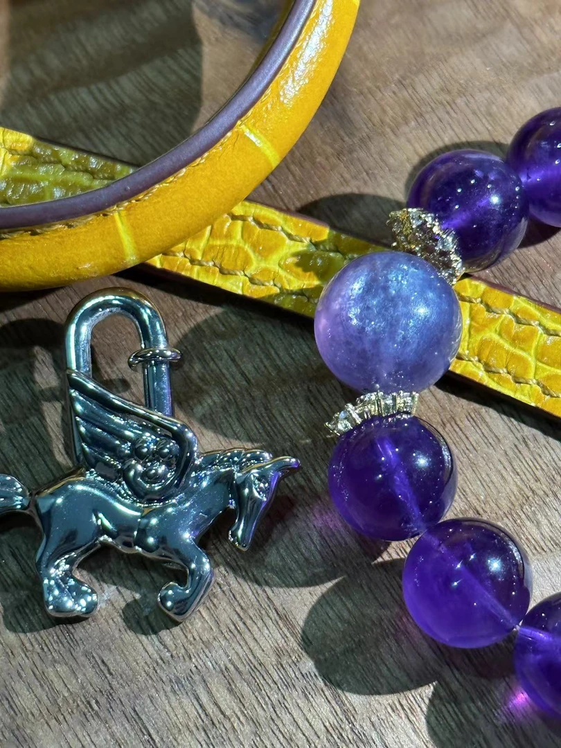 【蕴意养人】紫色珠珠挂件