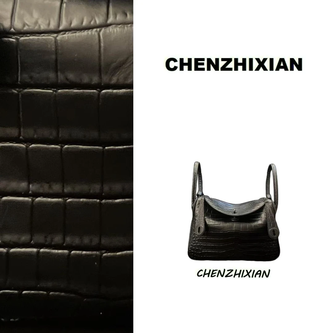 CHENZHIXIAN 【欧尚名城】26厘米全黑soblack lindy单肩包