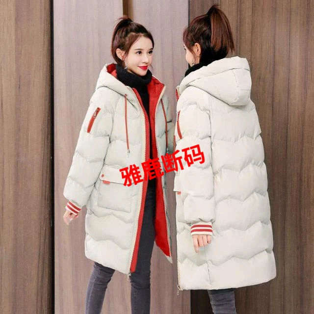 雅鹿新款羽绒服反季羽绒服女中长款加厚保暖新款韩版宽松学生面包