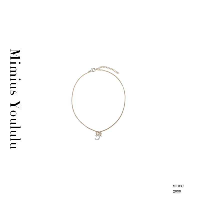【mimius】喵喵 24K蝴蝶结字母相连 汉服 WF10303