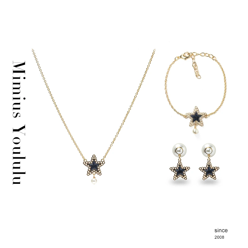 【mimius】&游鹿鹿 25早春Lucky五角星珠珠飾品 汉服 WF12306