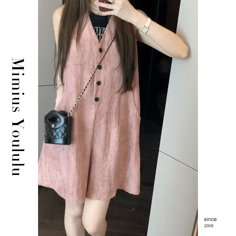 【mimius】&橘子【伏见桃山】显瘦阔腿连体裤 汉服 F04359