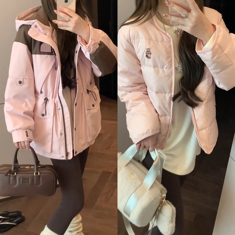 【mimius】七七 秋冬鹅绒套装两穿保暖工装外套 F11139