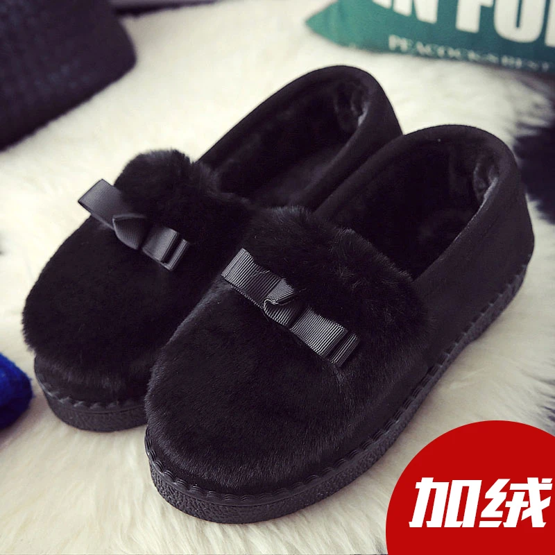 毛毛鞋女士秋冬季外穿居家室内2024新款防滑厚底中老年包跟棉拖鞋