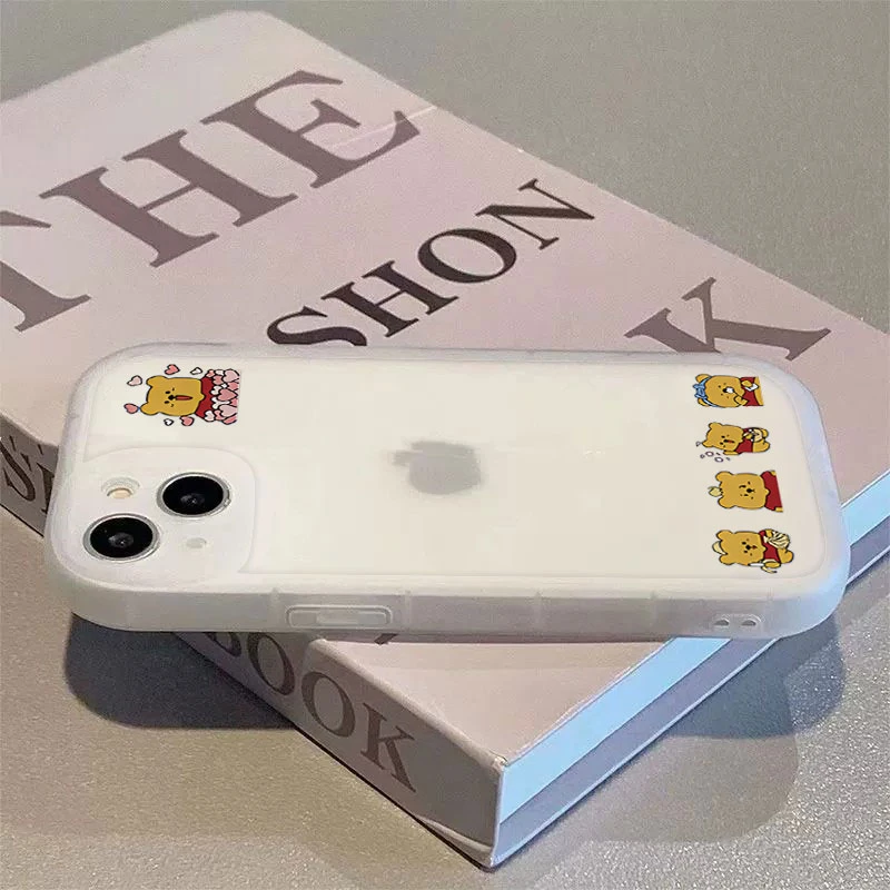 维尼熊苹果15ProMax手机壳iPhone14新款13硅胶12简约11软壳Xr女