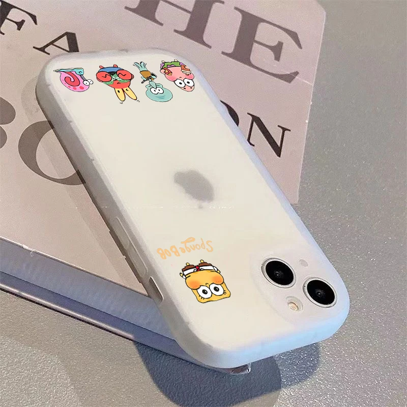 比奇堡苹果15ProMax手机壳iPhone14全包13可爱12卡通11防摔xr女8p