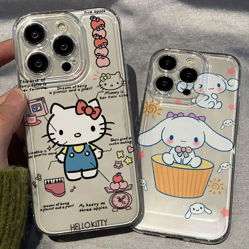 可爱猫猫苹果15手机壳iPhone14ProMax女13/12/11/xr/X防摔8p软壳7