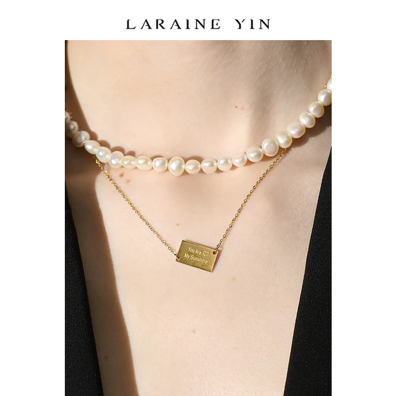 铜合金吊坠 法式复古项链礼物叠加可拆卸