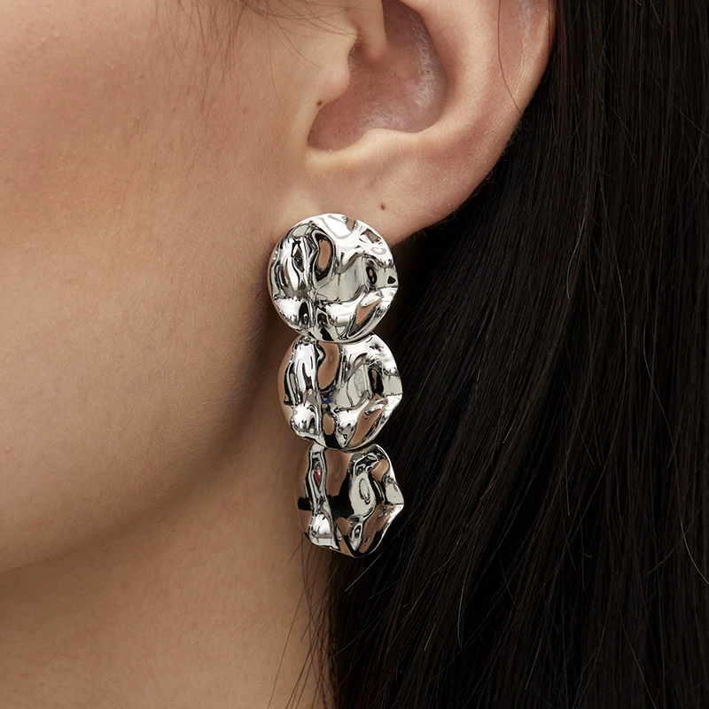 925银耳饰 小众设计感s925纯银耳环夸张气质耳饰时尚个性耳