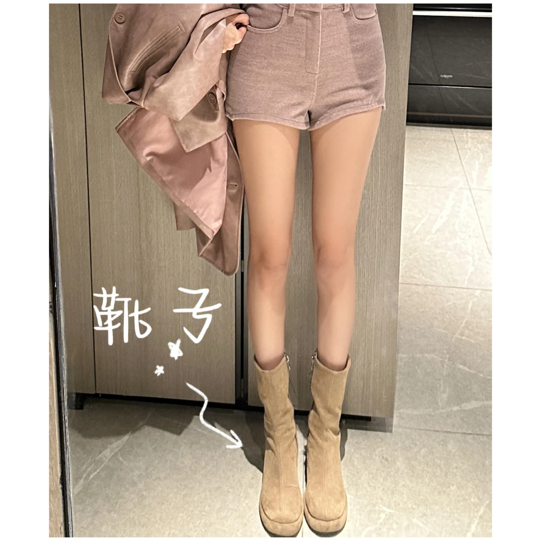 利达 NEW DADADA【利达同款】时尚百搭显腿长潮流百搭靴子TE303