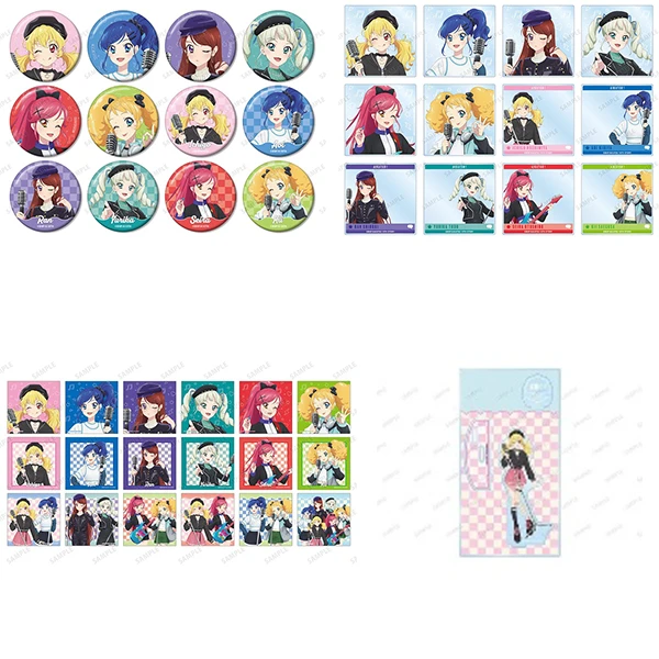 偶像活动 休闲摇滚系列 徽章 透卡 小卡 立牌