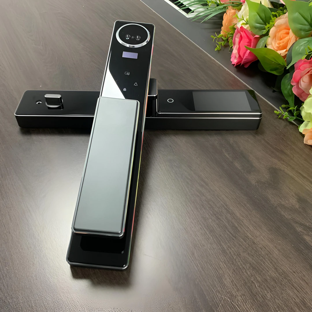 全国包邮包安装精雕人脸指纹密码手机控制管理的商用门锁智能锁