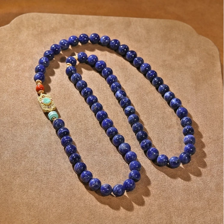 聚灵珠UVA抗石民族风原创设计款DIY项链X29881-10