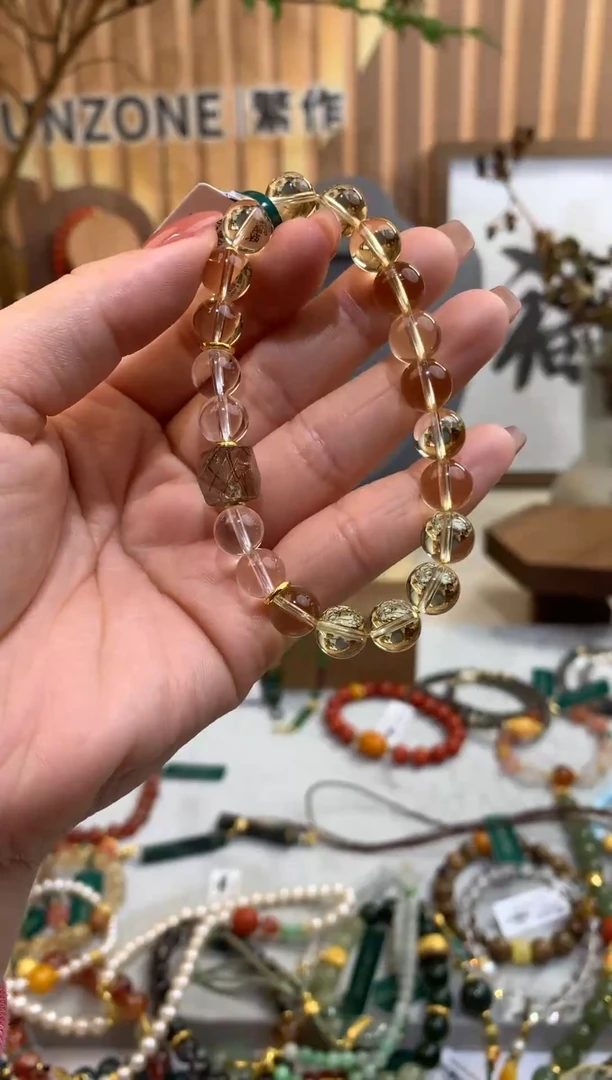 【闪购商品】水晶手串银S925镶嵌手串