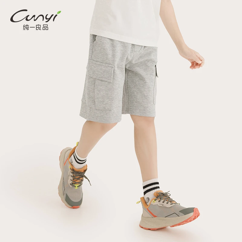 [特惠]童装儿童休闲裤夏季新品中大童大口袋宽松运动五分裤