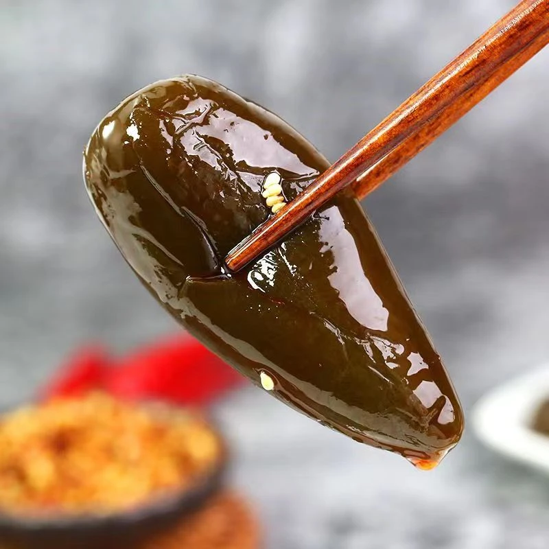 港椒咸菜红油港椒特辣肉辣椒超辣下饭咸菜山东咸菜酱菜泡椒港椒辣