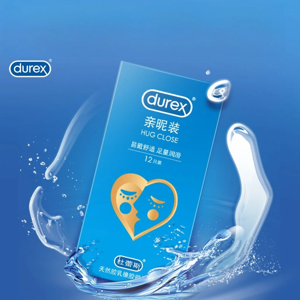 durex/杜蕾斯亲昵天然胶乳橡胶避孕套亲密润滑刺激安全套套