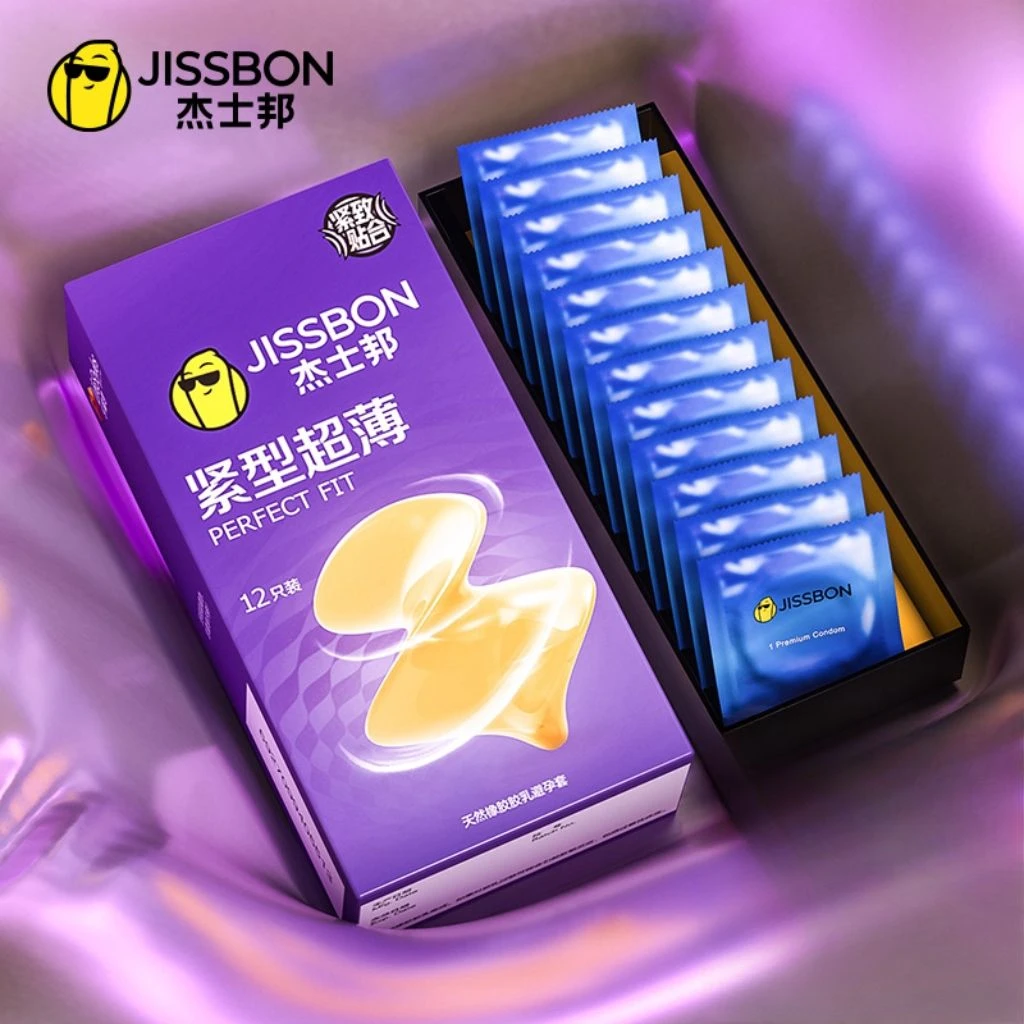 jissbon/杰士邦紧型超薄49mm小号套官方正品紧绷天然胶乳橡胶避孕套