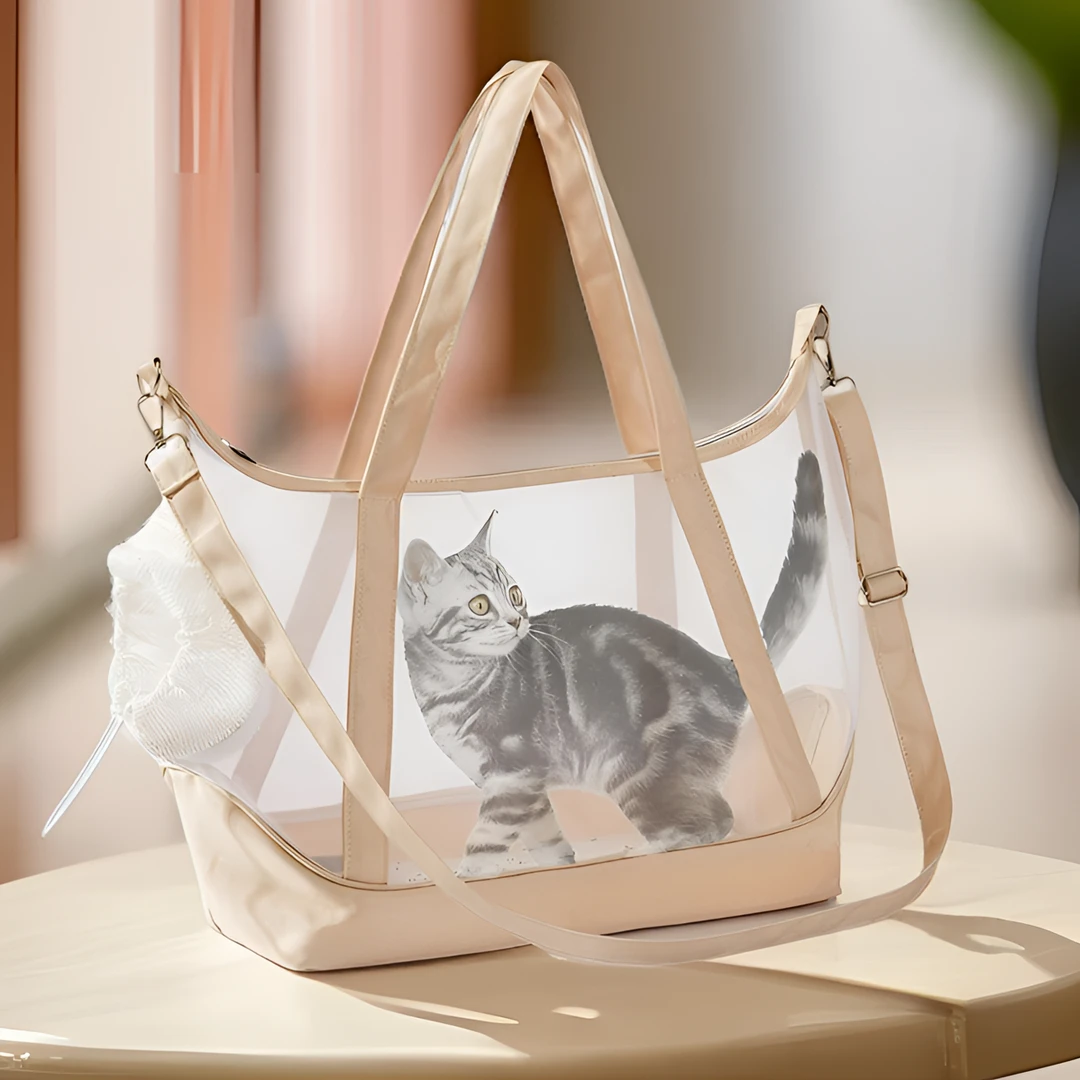 外出猫包狗包便携透气出行尼龙单肩狗包耐抓出门小型犬手提宠物包