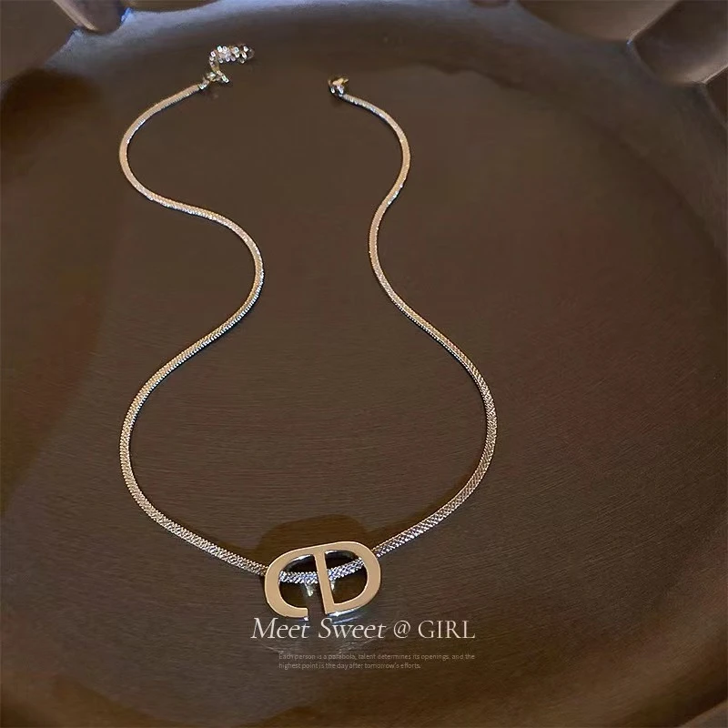 合金项链 【MIXD杨小姐定制】合金轻奢高级设计感百搭锁骨链