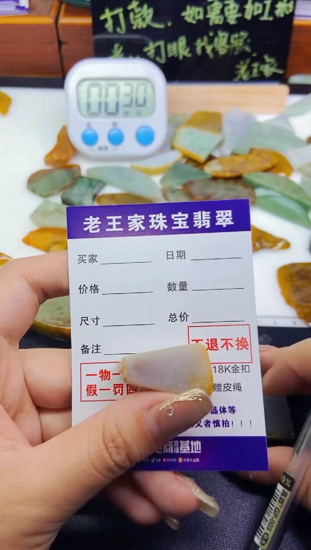 【闪购商品】翡翠颈饰未镶嵌料子