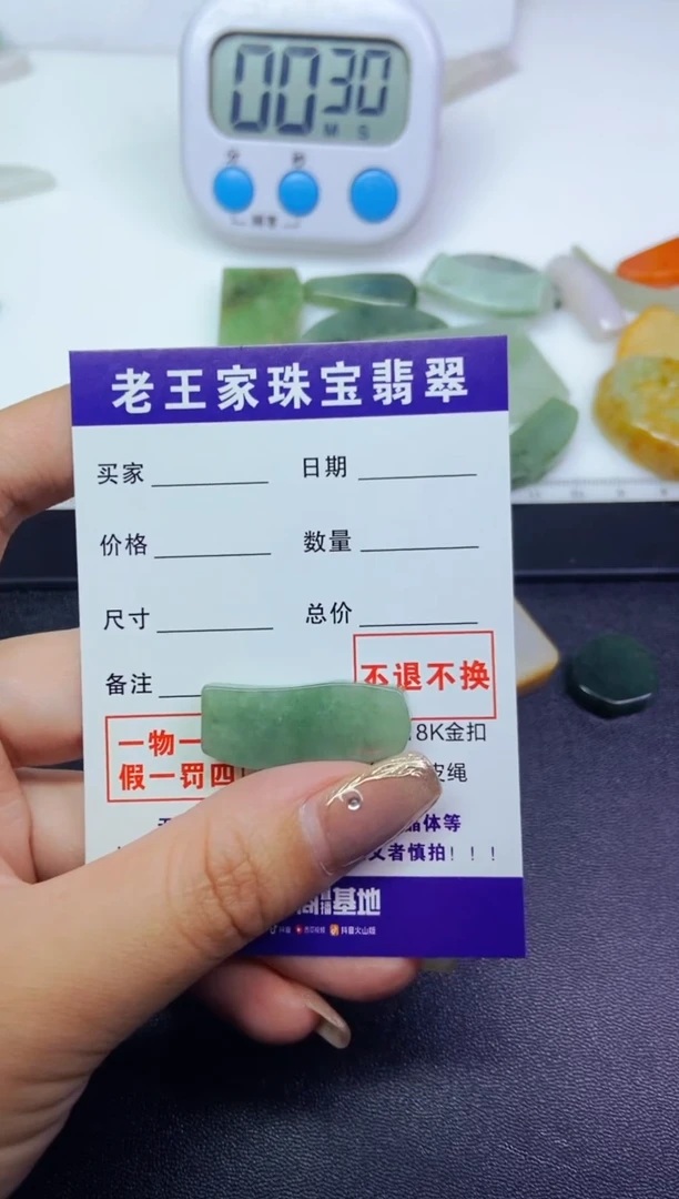 【闪购商品】翡翠颈饰未镶嵌料子