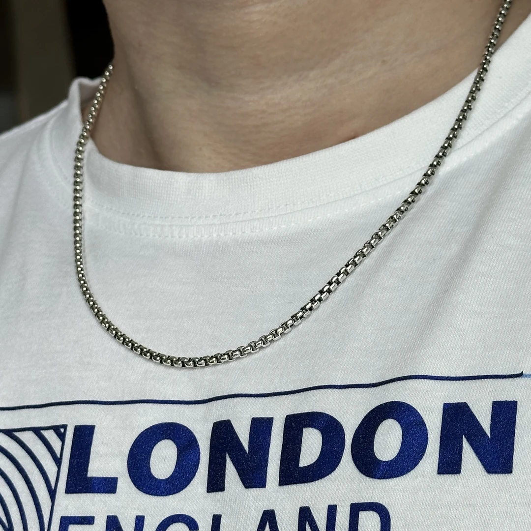 链子925银 时尚个性男士银饰项链50504