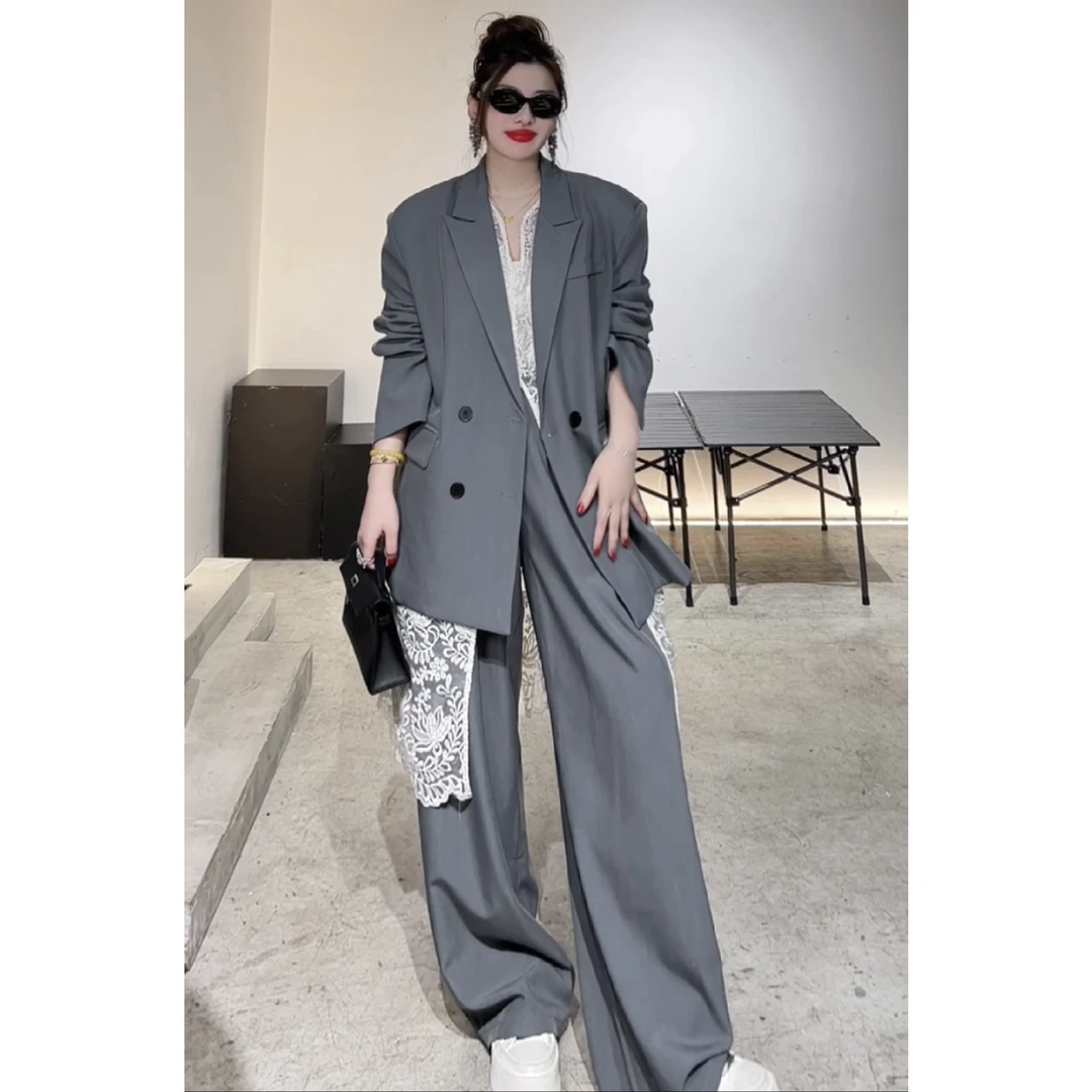 【斯文败类】【上衣+裤子一套】西装套装韩版西装设计师显瘦轻奢外套