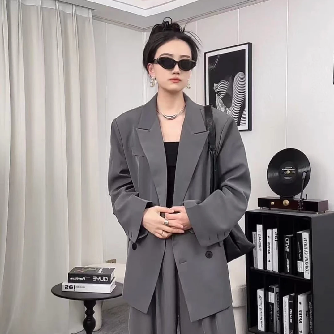 【上衣+裤子一套】西装套装韩版小西装设计师显瘦外套