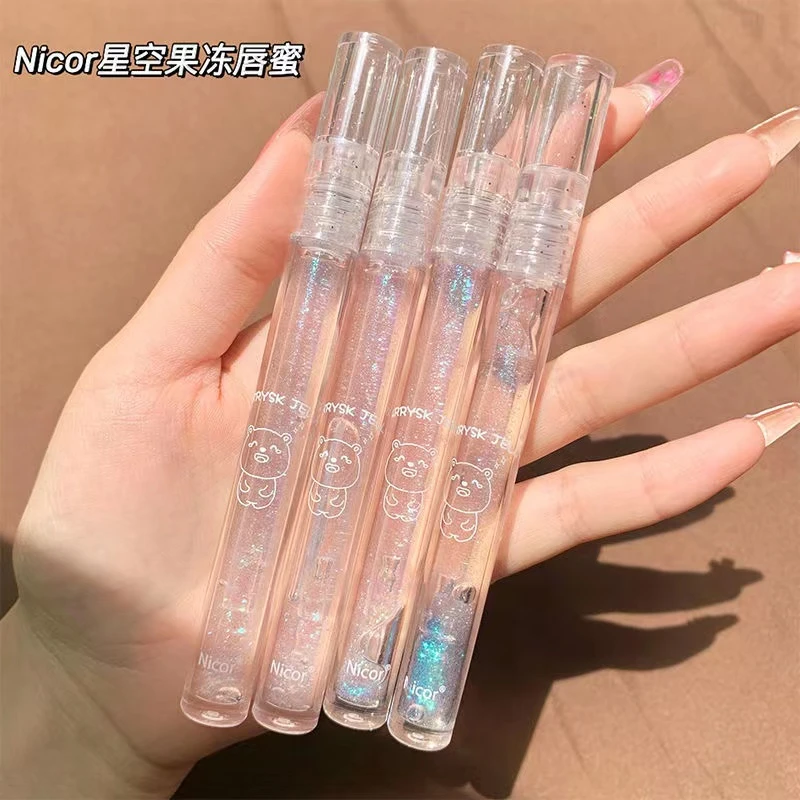 Nicor水光嘟嘟唇釉保湿滋润透明唇蜜玻璃镜面唇油叠涂润无色口红