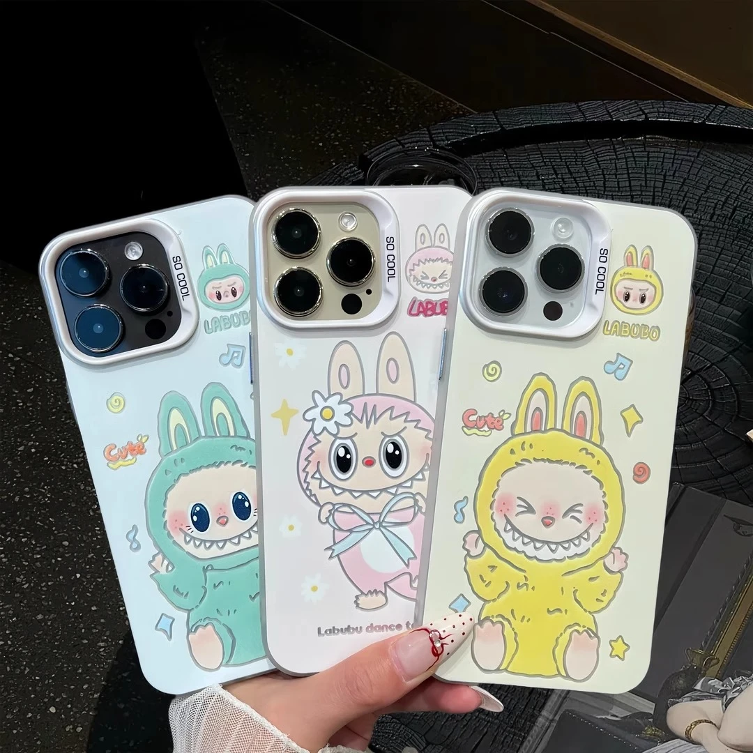 适用iPhone15苹果16手机壳新款华为vivo小米OPPO卡通拉布布labubu