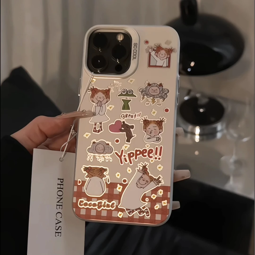 coco酱玩偶适用苹果16手机壳新款华为小众vivo个性小米14高级OPPO