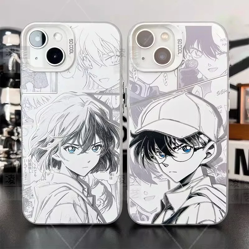 创意描绘小哀柯南适用苹果16手机壳华为高级vivo动漫小米情侣OPPO