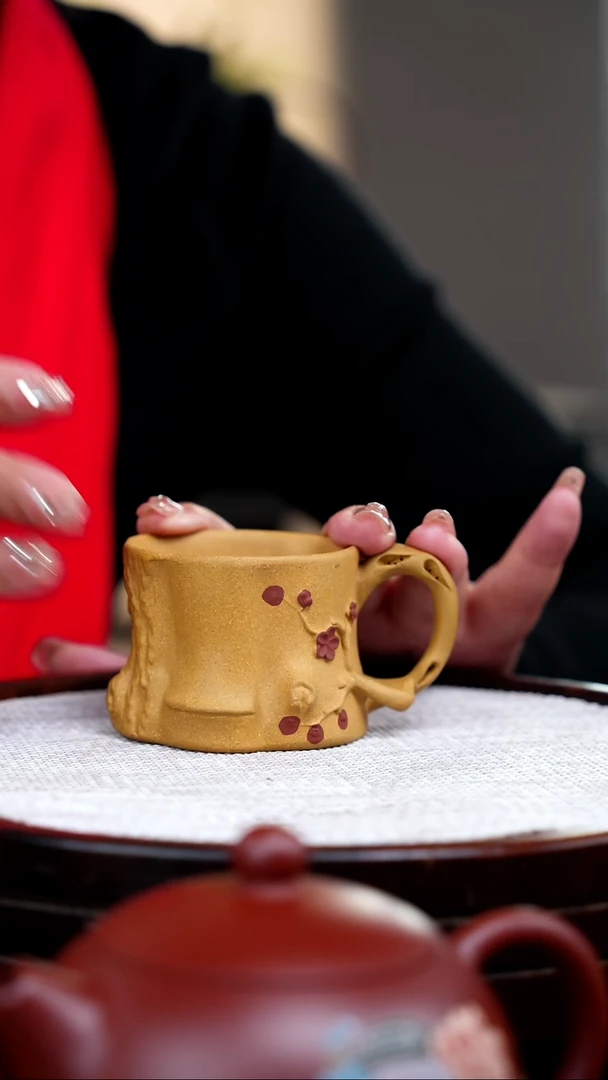 【闪购商品】紫砂茶壶黄金段梅庄杯