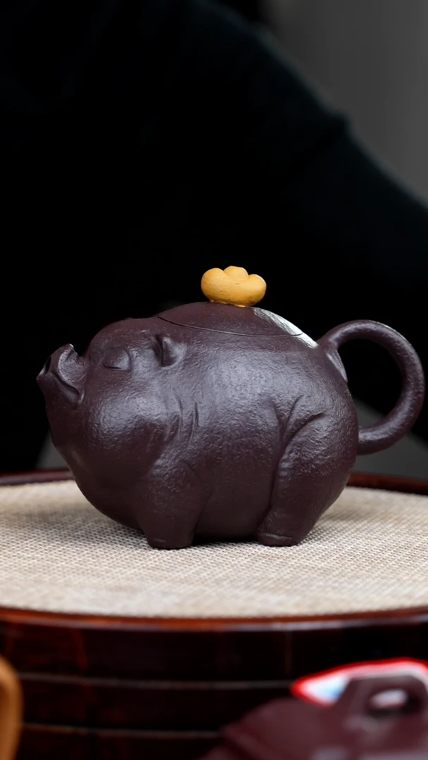 【闪购商品】紫砂茶壶紫泥诸事如意