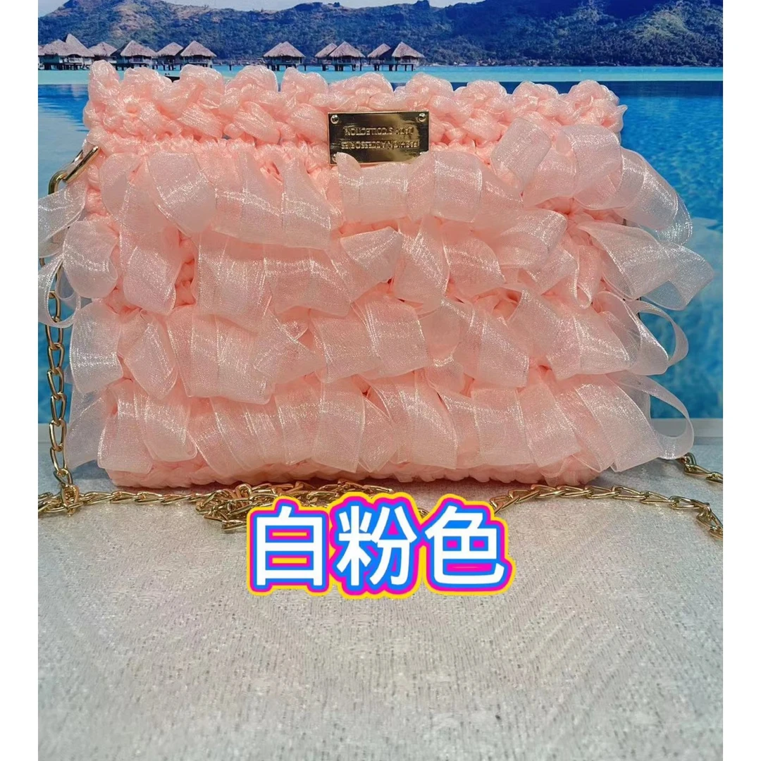 手工复古风编织包材料自制小香风单肩斜挎，不是成品【5送1】