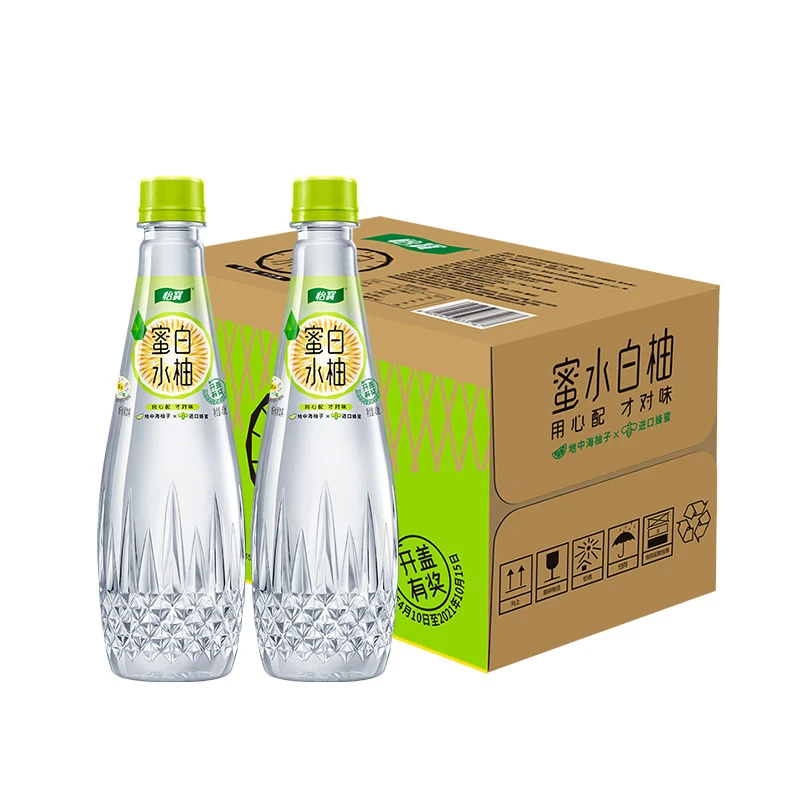 怡宝 蜜水白柚系列清爽水果饮料480ml*15瓶/箱进口蜂蜜鲜爽酸甜