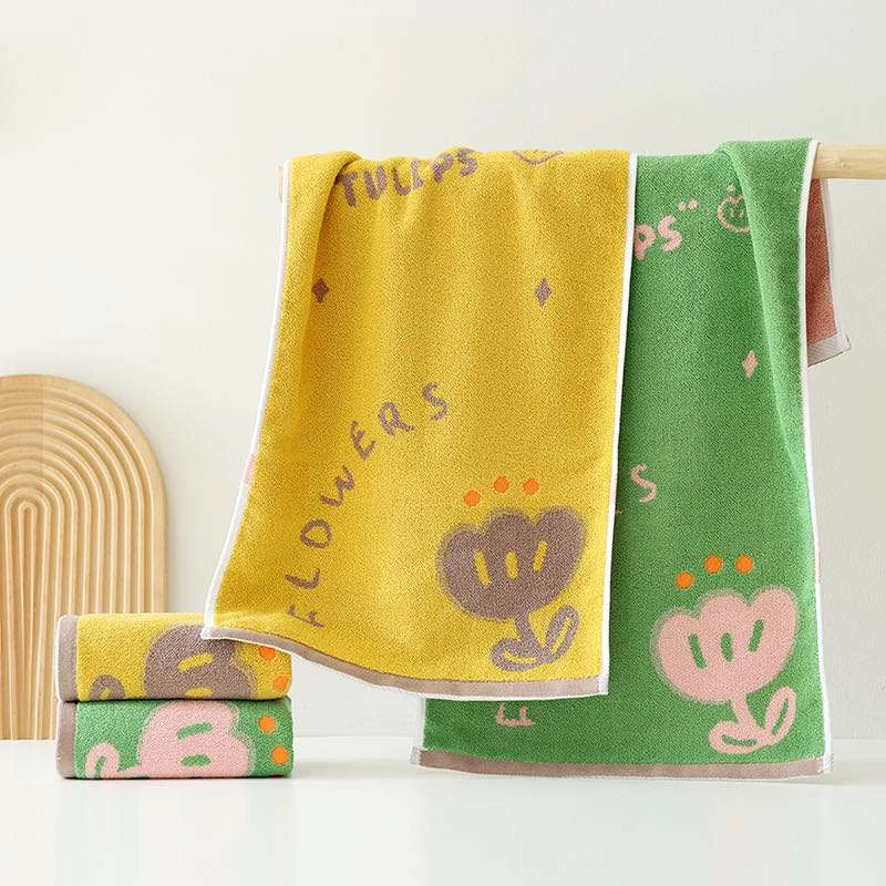 高品质全棉柔软成人毛巾洗脸巾吸水不掉毛不掉色