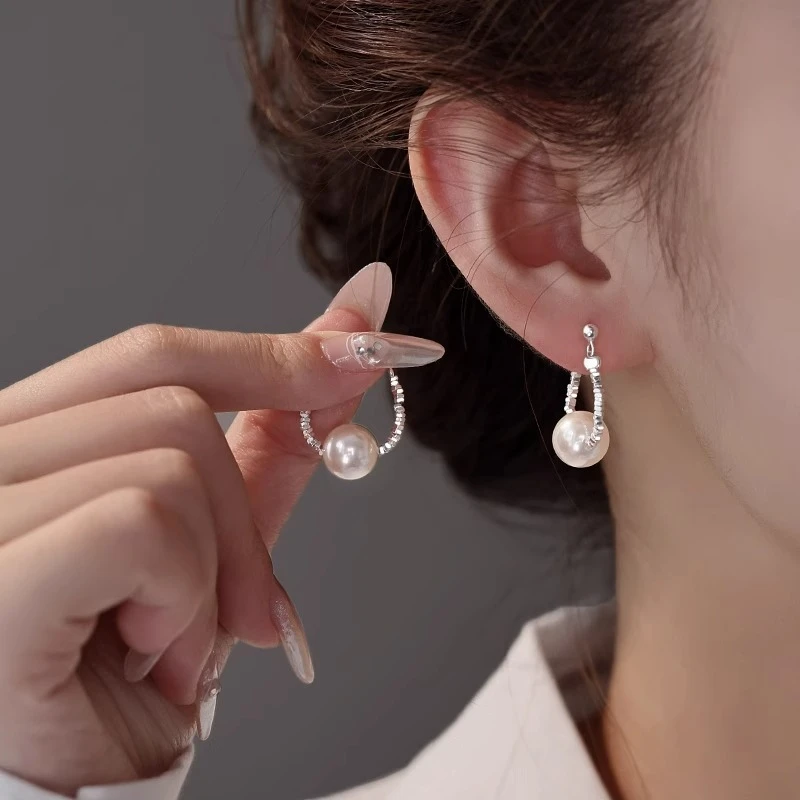 耳扣甜美优雅时尚气质耳环法式复古精致轻奢耳钉