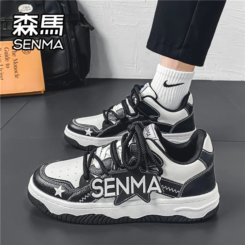 SENMA/森马男鞋冬季潮流百搭休闲情侣男士青少年冬季港风小白潮鞋