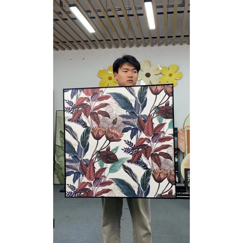 植物花卉美式复古怀旧艺术高级感餐厅装饰画客厅卧室床头挂画8080