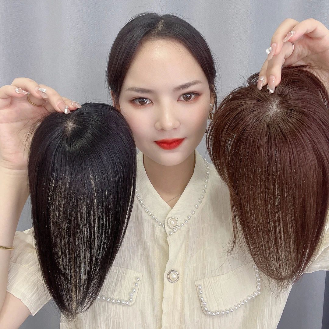 假发女片头顶补发遮白发真发全真人发增发量蓬松自然隐形刘海发片