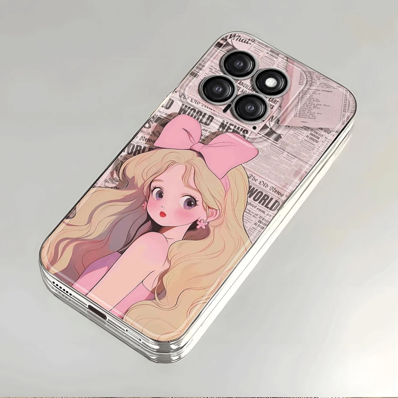 金发少女适用三星GALAXYS24/23/22/21手机壳GALAXYNOTE10透明女套