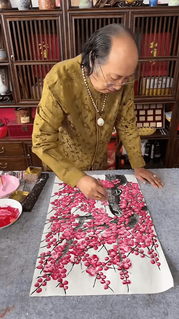暮雨轻飞甄选馆精品国画-杜宝才（带证书）