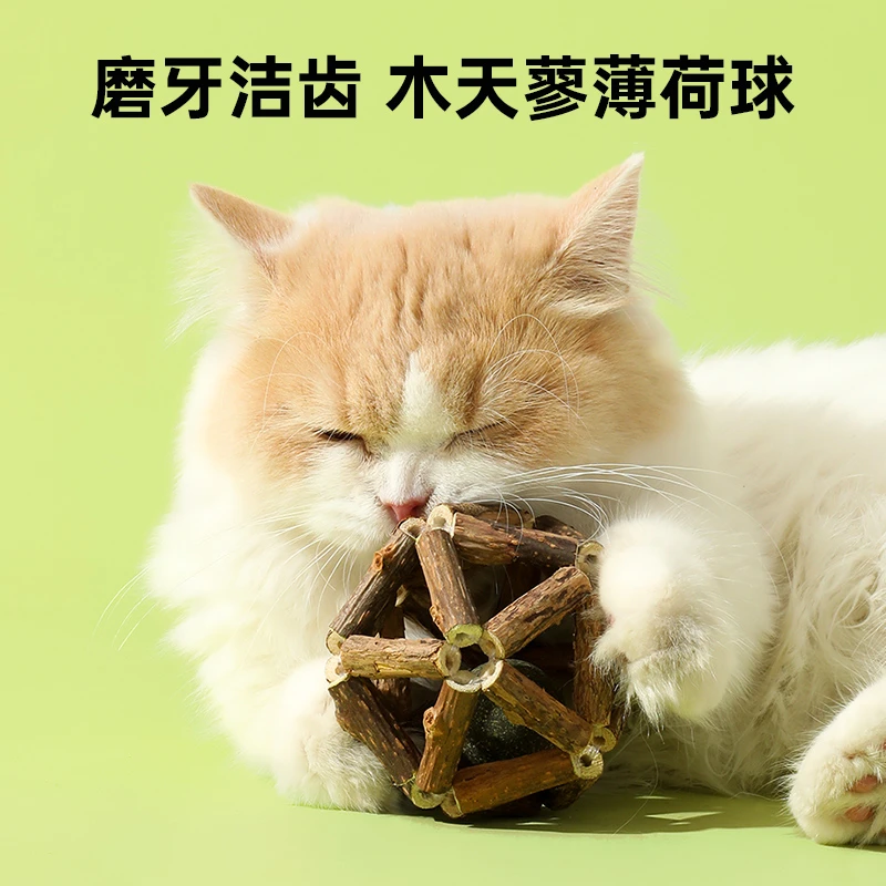 猫薄荷磨牙棒猫玩具木天蓼逗猫棒耐咬幼小猫玩具自嗨解闷猫咪用品