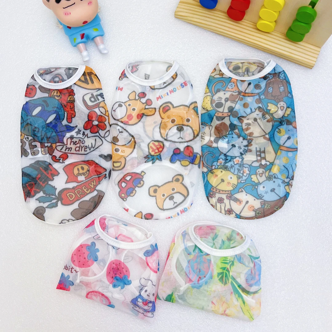 宠物狗狗猫咪背心透气夏季薄款小中大型犬泰迪柯基金毛比熊防掉毛